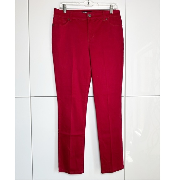 Bandolino Pants - Bandolino Woman's  Amy Red Pants Size 6 Straight Leg